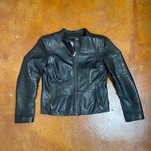 Marc New York / Andrew Marc Black Leather Jacket (Women's M)